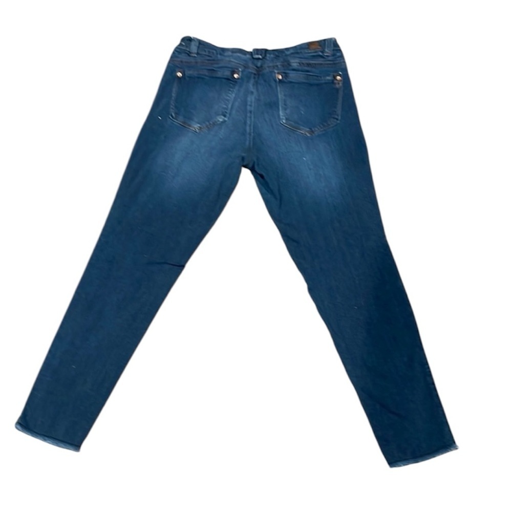 1037.‎ Democracy Freedom Ankle Skimmer Jeans in Deep Blue
